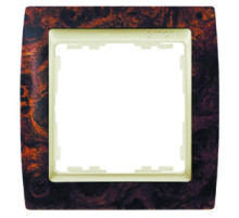 Simon 82 Орех/Металлик Рамка 1-ая