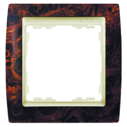 Simon 82 Орех/Металлик Рамка 1-ая