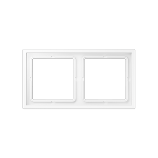 Рамка 2 поста, термопласт, белый матовый