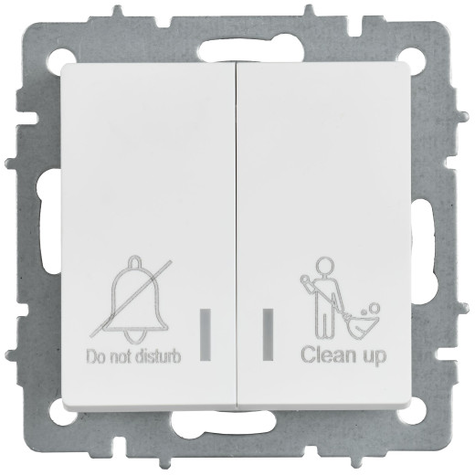 BRITE Выключ. 2-кл. с инд. отел. 10А ВС10-2-9-БрАБ а/б IEK