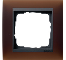Gira Event Opaque Темно-коричневый/Антрацит Рамка 1-ая