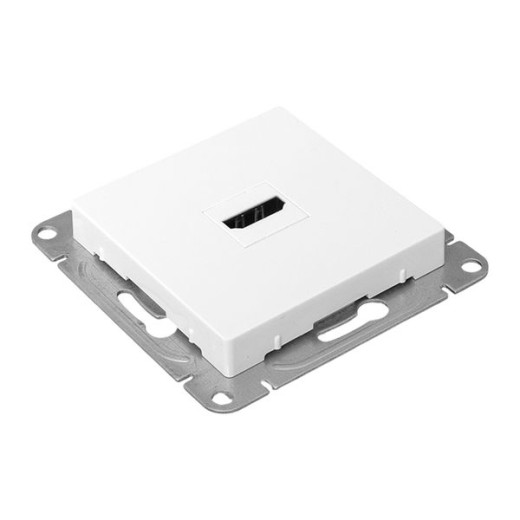 Механизм розетки HDMI, белый Эпика EKF