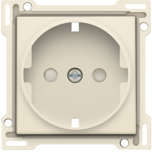 Накладка розетки с шт., с/з, слоновая кость