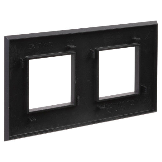 Рамка 2 поста (4 мод.), Avanti, черный матовый