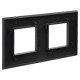 Рамка 2 поста (4 мод.), Avanti, черный матовый