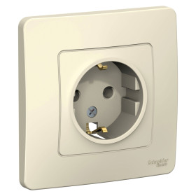 Systeme Electric Blanca внутр Молочная Розетка с/з без шторок, 16А, 250В