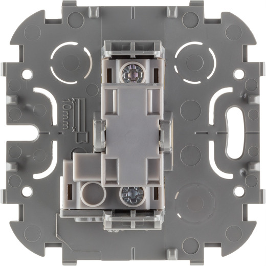 Выключатель одноклавишный - Legrand Quteo - IP20 10А 250В винтовые зажимы накладной монтаж - белый