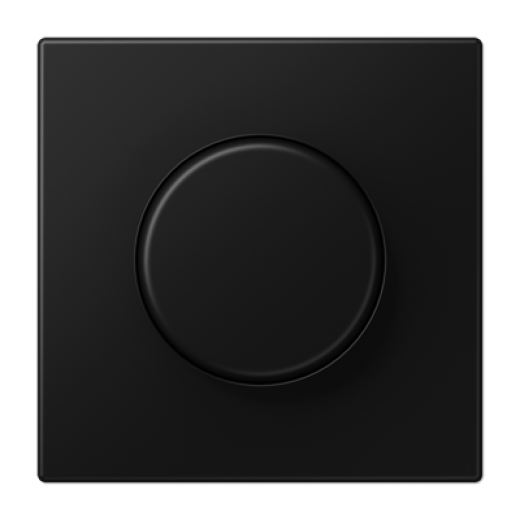 Накладка на роторные диммеры, дюропласт, черный матовый