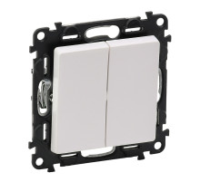 Legrand Valena LIFE DIY Бел Переключатель 2-клавишный 10А 250В.