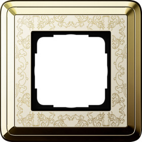 Gira ClassiX Art Латунь/Кремовый Рамка 1-ая