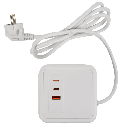 DOMINIC Удлинитель У08K 1,5м 3х1мм2 USB A+C 20Вт бел IEK