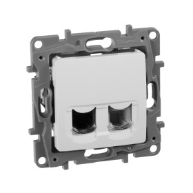Legrand Etika Белый Розетка тел.+ комп. (RJ11+RJ45) 5 категория  UTP.