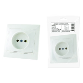 TDM Розетка 2П 10А 250В белая 