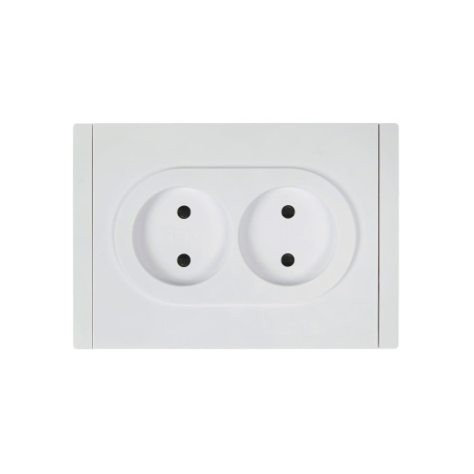 FORTE&PIANO Роз. 2-я без з/к с з/ш б/к 10А FP225 бел. IEK