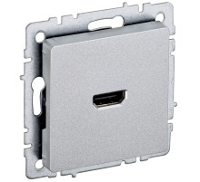 IEK BRITE BASE Алюминий Розетка HDMI РHDMI-0-БрА