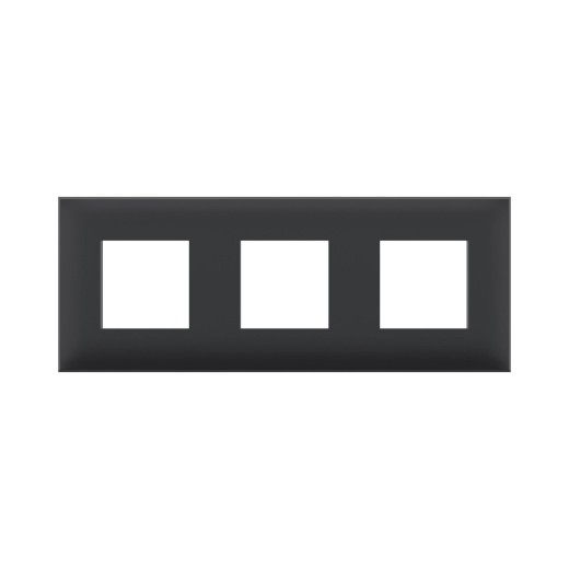 Рамка 3 поста (6 мод.), Avanti, черный матовый