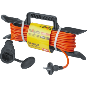 Navigator Удлинитель 93 923 NPE-F-20-X-2x1 на рамке б/з 20м (Россия)