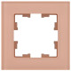 BRITE Рамка 1-мест. РУ-1-2-БрП стекло персиковый матовый IEK