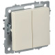 BRITE Выключ. 2-кл. перекр. 10А ВС10-2-3-БрКр беж. IEK