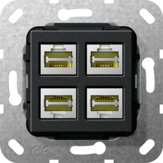 Разъем MJ RJ45 Cat 6A 10 GB 4 местн. LSA Plus