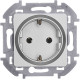 Розетка с заземлением - Legrand/Daccord Inspiria - без шторок 16А 250В винтовые зажимы - алюминий