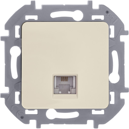 Розетка телефонная RJ11 - Legrand/Daccord Inspiria - слоновая кость
