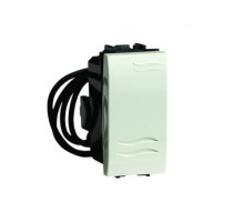 DKC Brava Выключатель с подсветкой, белый, 1мод.