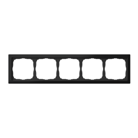 Systeme Electric ArtGallery Pure Матовое органическое стекло Черный Рамка 5-ая
