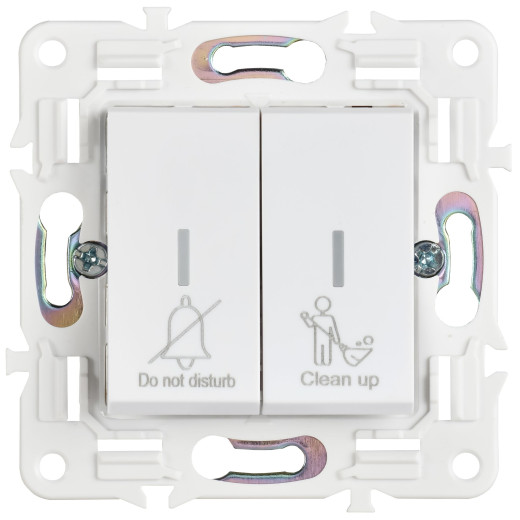 SKANDY Выключ. 2-кл. с инд. отел. 10А SK-V16W арк. бел. IEK