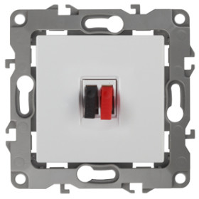 ЭРА Розетка Серия 12 12-3111-01 аудио IP20 белый