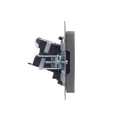 BRITE Роз. комп. 2-ая RJ45 кат.5E РК10-2-БрС сталь IEK