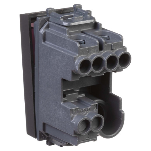 Выключатель модульный, Avanti, черный матовый, 1 модуль