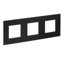 IEK SKANDY Металл Черный Рамка 3-ая SK-F33Bl