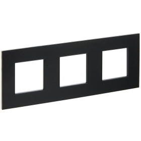 IEK SKANDY Металл Черный Рамка 3-ая SK-F33Bl