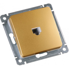 Hegel Мастер внутр Золото РСТ-400-07 Розетка телефонная, механизм