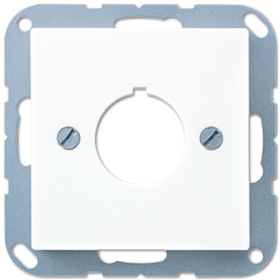 JUNG AS 500 Белая Крышка для установки специальных гнезд, диам. 22,5мм