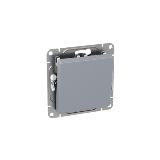 Механизм выключателя, одноклавишный, проходной, алюминий Эпика EKF