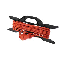 PROconnect Удлинитель-шнур на рамке ПВС 2х0.75, 10 м, б/з, 6 А, 1300 Вт, IP20, оранжевый (Сделано в России)