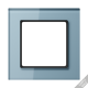 Рамка для вертикальной и горизонтальной установки, 4 поста, стекло, серо-голубой, A CREATION