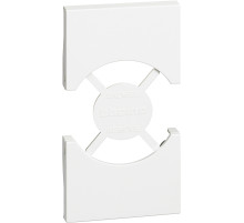 BT Living now Белый Лицевая панель для розеток 2К+З нем/итало стандарта 2 мод.