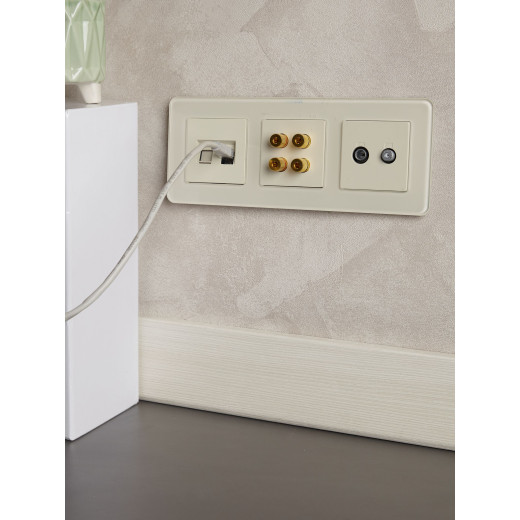 BRITE Рамка 3-мест. РУ-3-2-Бр стекло песчаный RE IEK