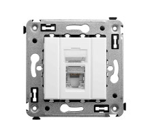 DKC Avanti Компьютерная розетка RJ-45 в стену, кат.6 одинарная экранированная, 