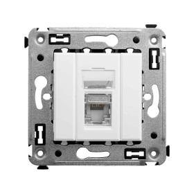 DKC Avanti Компьютерная розетка RJ-45 в стену, кат.6 одинарная экранированная, 