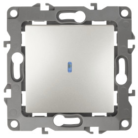 ЭРА 12-1102-15 Выключатель с подсветкой, 10АХ-250В, IP20, Эра12, перламутр (10/100/2500)