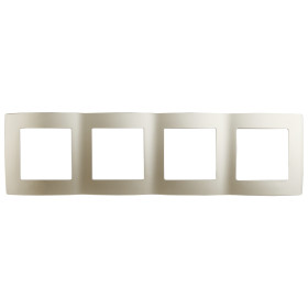 ЭРА 12-5004-04 Рамка на 4 поста, Эра12, шампань (10/100/2000)