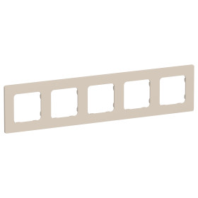 FLITE Рамка 5-мест. РУ-5-К-ФлЛ льн. IEK