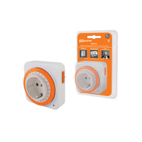 TDM Таймер розеточный ТРМ-02-15мин/24ч-16А (суточный, квадратный)