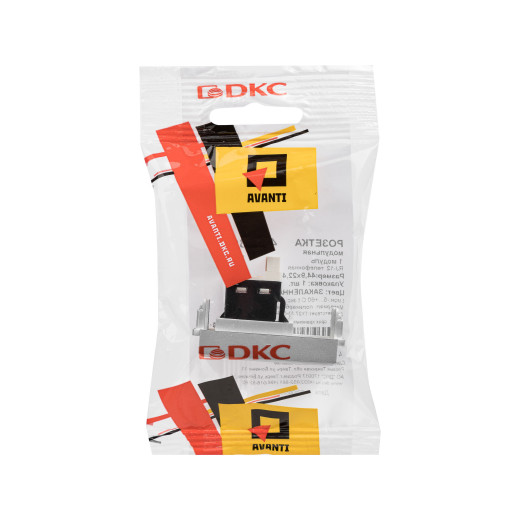 Телефонная розетка RJ-12 модульная, 