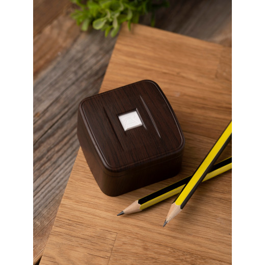 Розетка Phone 1-местная ОП Минск тёмное дерево EKF