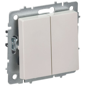 IEK BRITE Жемчуг Выключ. 2-кл. перекр. 10А ВС10-2-3-БрЖ